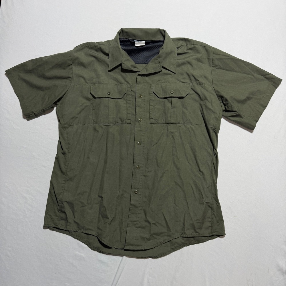 Vertx Phantom LT Tactical Shirt Mens 2XL OD Green Short Sleeve Ripstop VTX8100